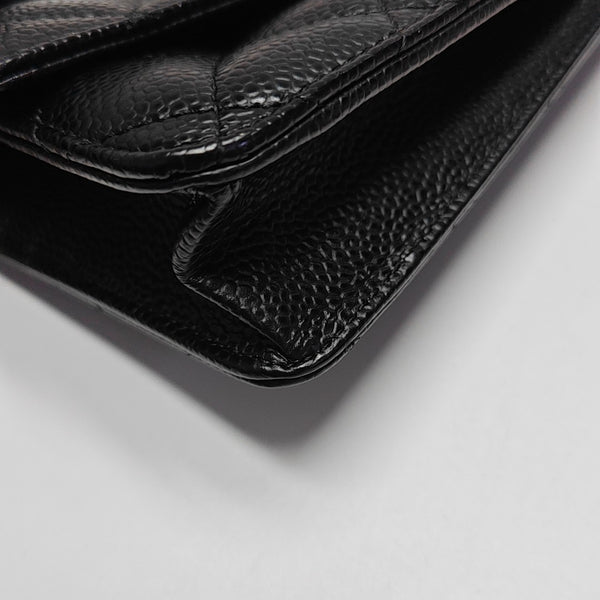 WOC Quilted Grained Calfskin Black