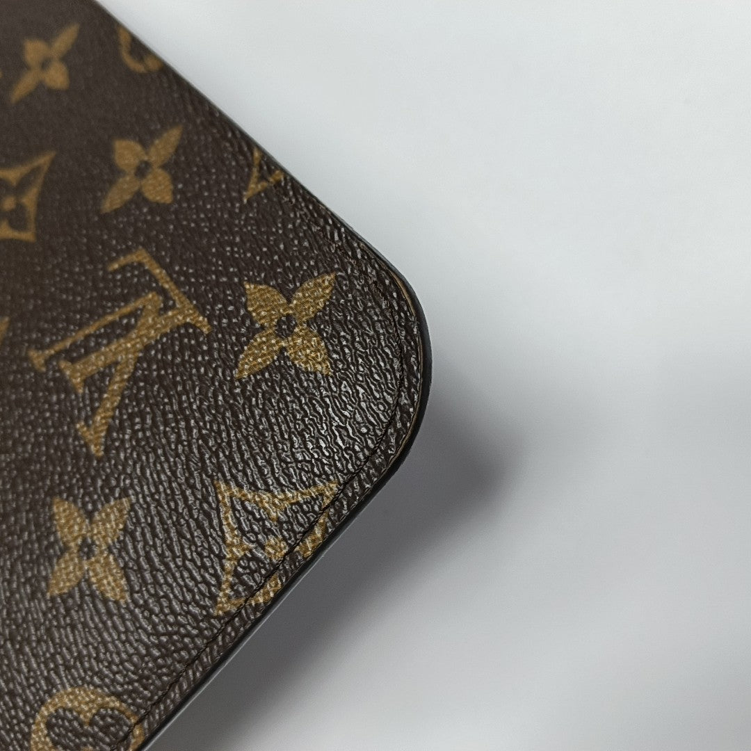 NEVERFULL GM Monogram Coated Canvas Brown