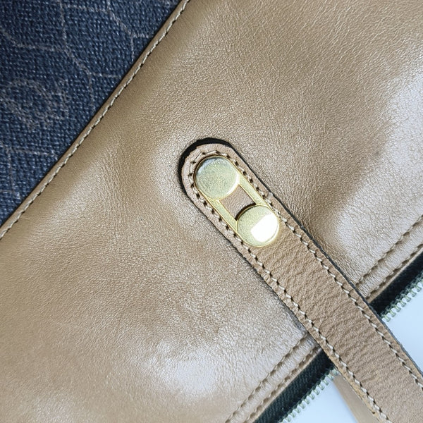 Oblique Coated Canvas Black