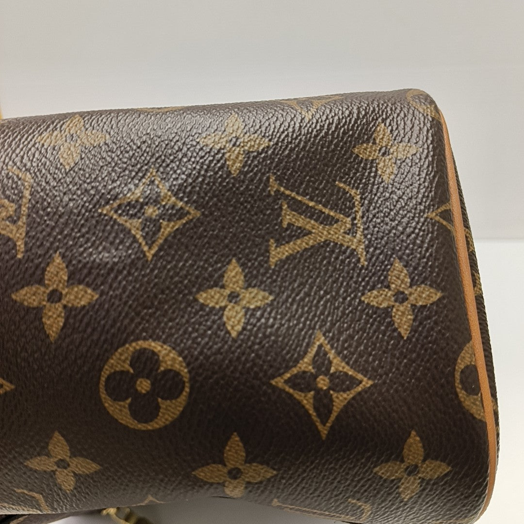 NICE BB Monogram Coated Canvas Brown