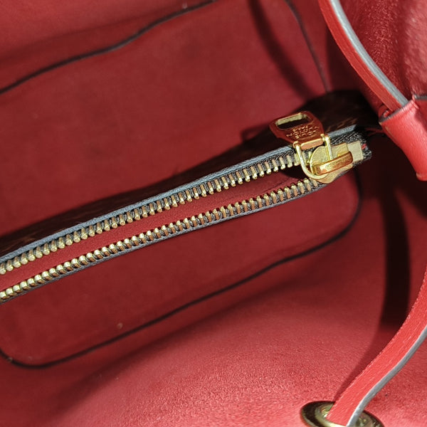 NÉONOÉ MM Monogram Coated Canvas Brown