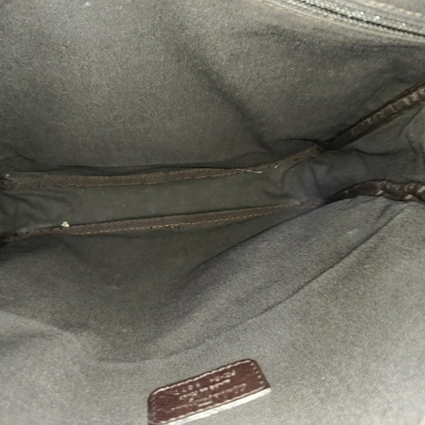Calfskin Shoulder Bag Brown