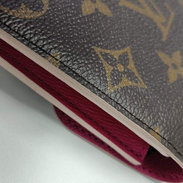 EMILIE Monogram Coated Canvas Brown Wallet