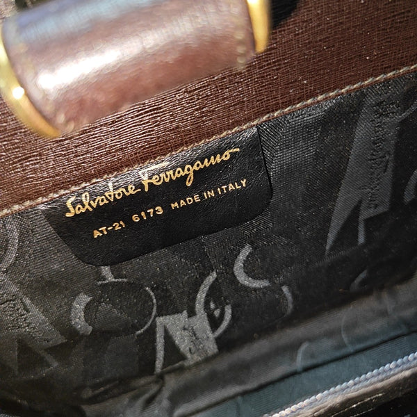 Calfskin Shoulder Bag Brown