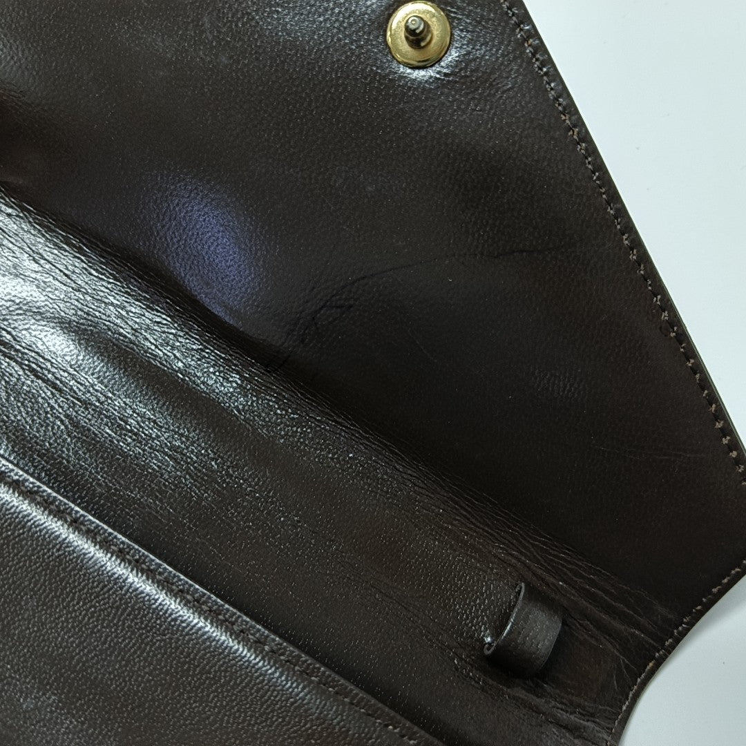 Lizard Shoulder Bag Brown