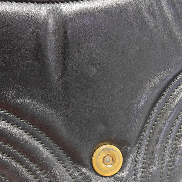 GG Marmont Medium Quilted Calfskin Black