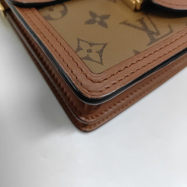 DAUPHINE Mini Monogram Coated Canvas Brown