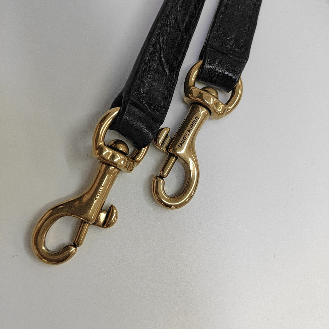 Calfskin Shoulder Bag Black