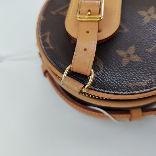 BOITE CHAPEAU Mini Monogram Coated Canvas Brown
