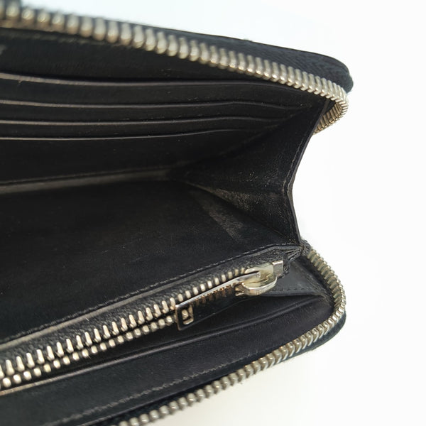 MONOGRAM Chevron Calfskin Black Wallet