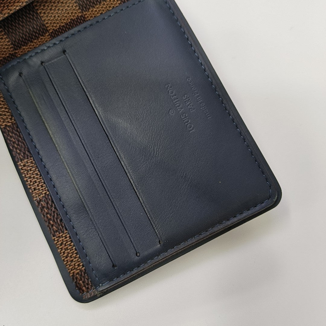 Damier Ebene Coated Canvas Wallet Brown