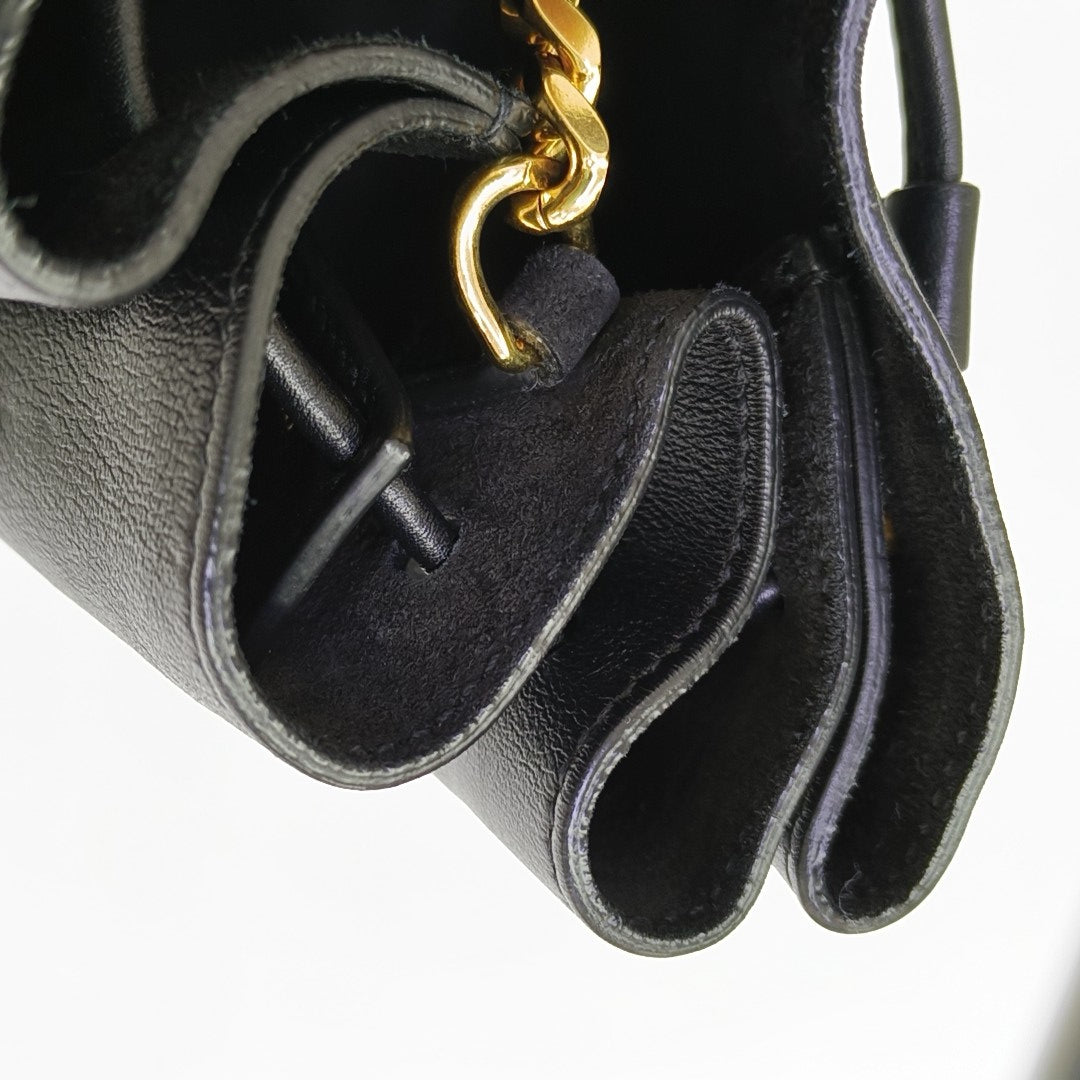 Calfskin Bucket Bag Black