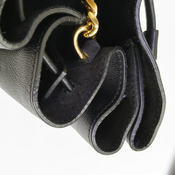 Calfskin Bucket Bag Black