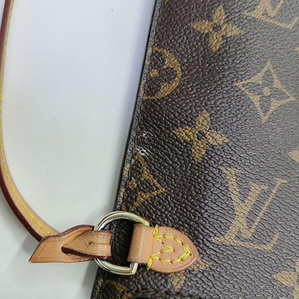 NEVERFULL MM Lona Monogram Revestida Marrón