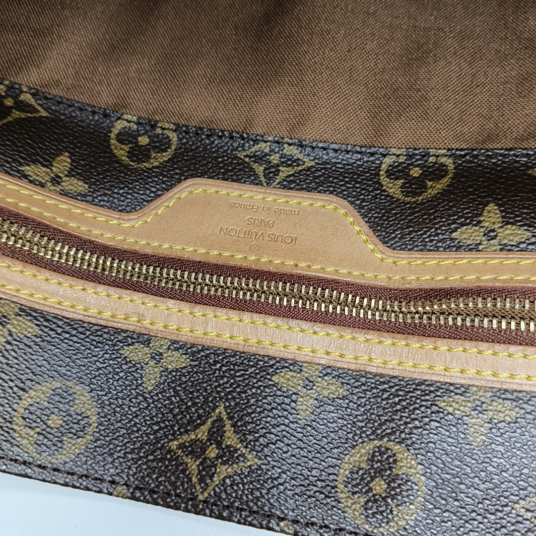 CABAS MEZZO Monogram Coated Canvas Brown