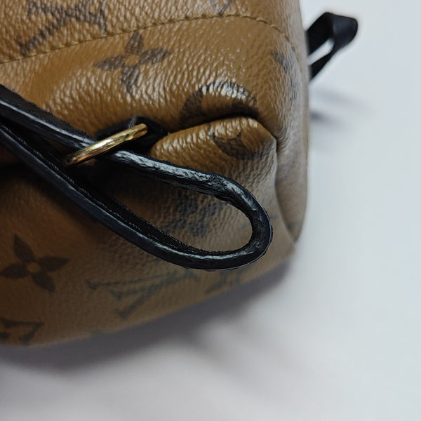 PALM SPRINGS Mini Monogram Coated Canvas Brown