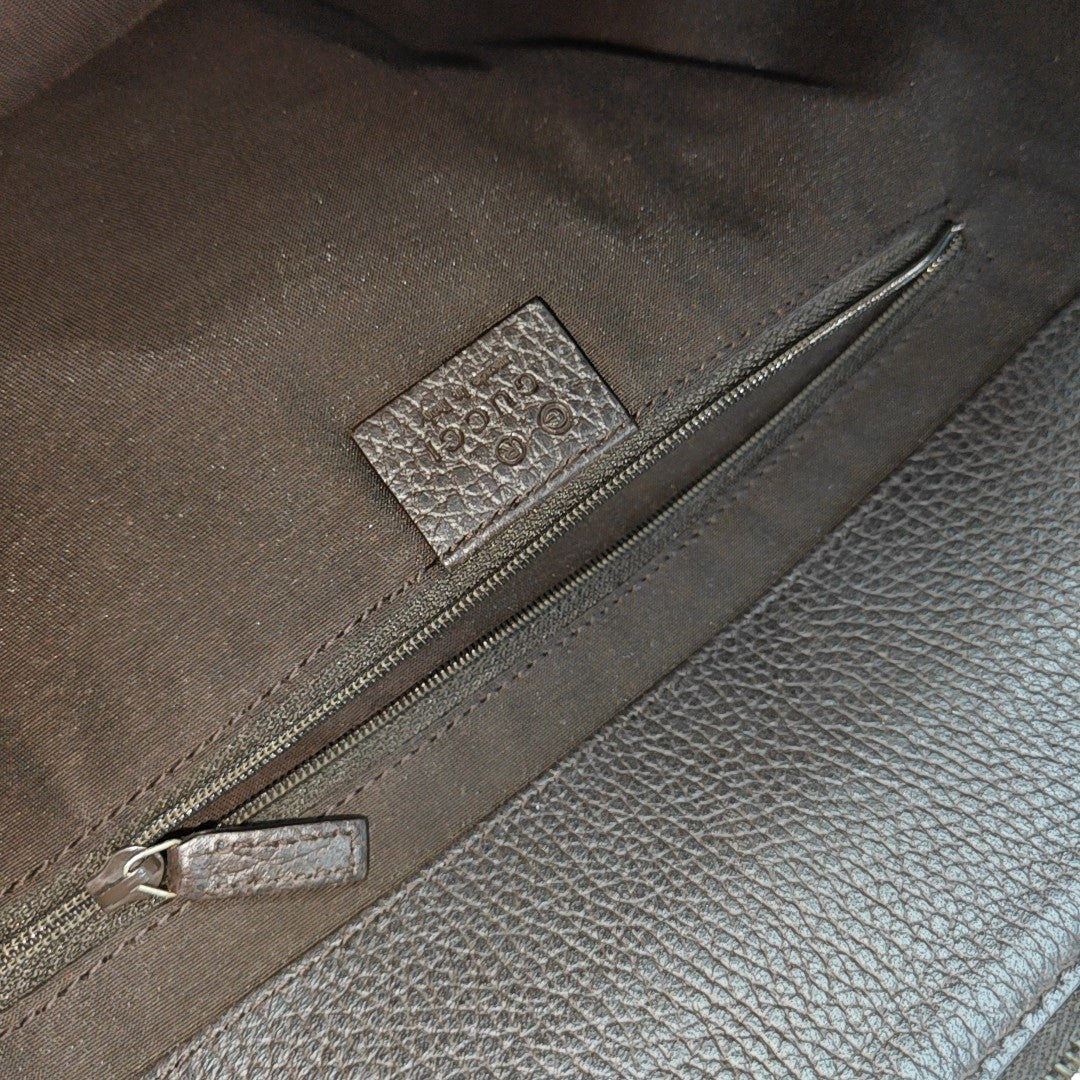 D Gold Monogram Coated Canvas Brown