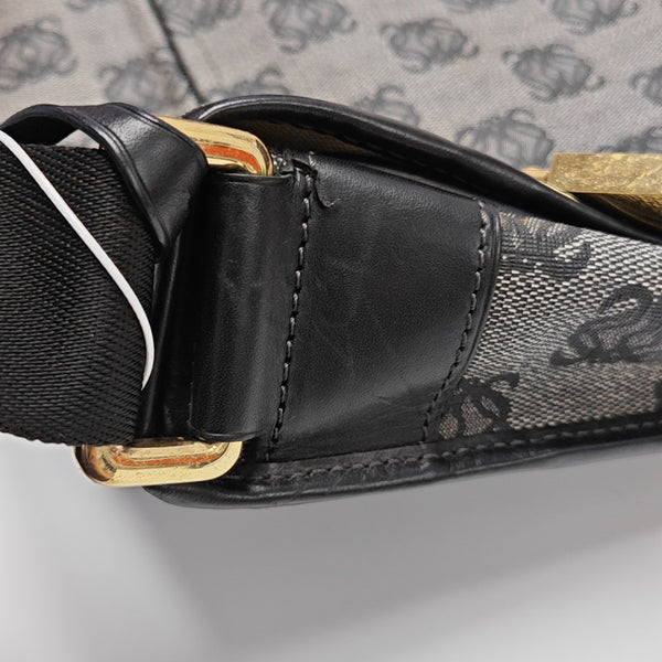 Monogram Coated Canvas Shoulder Bag Gray