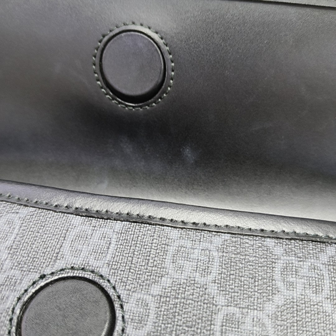 Neo Vintage Monogram Coated Canvas Black