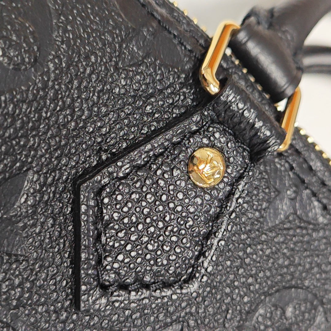 SPEEDY Nano Monogram Calfskin Black