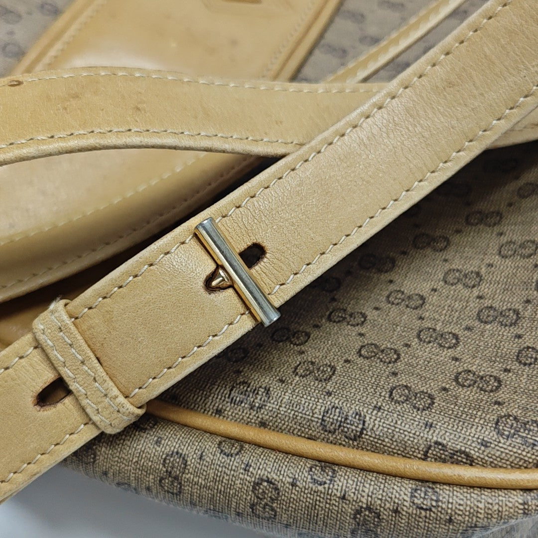 Monogram Coated Canvas Shoulder Bag Brown