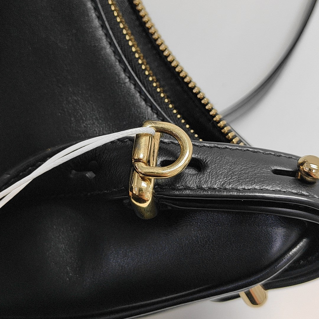 Calfskin Shoulder Bag Black