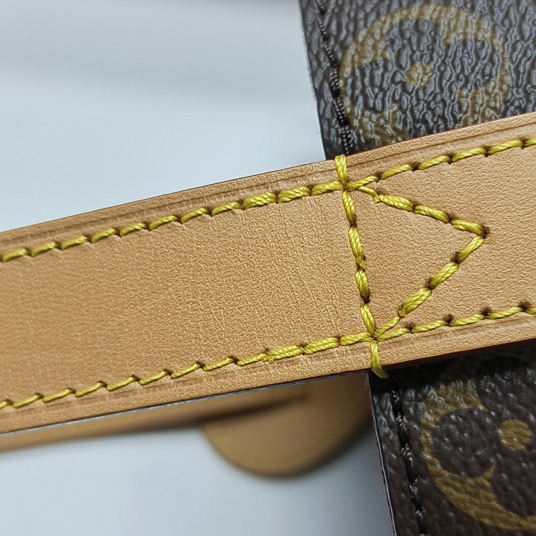 ALL IN Monogram Coated Canvas Brown