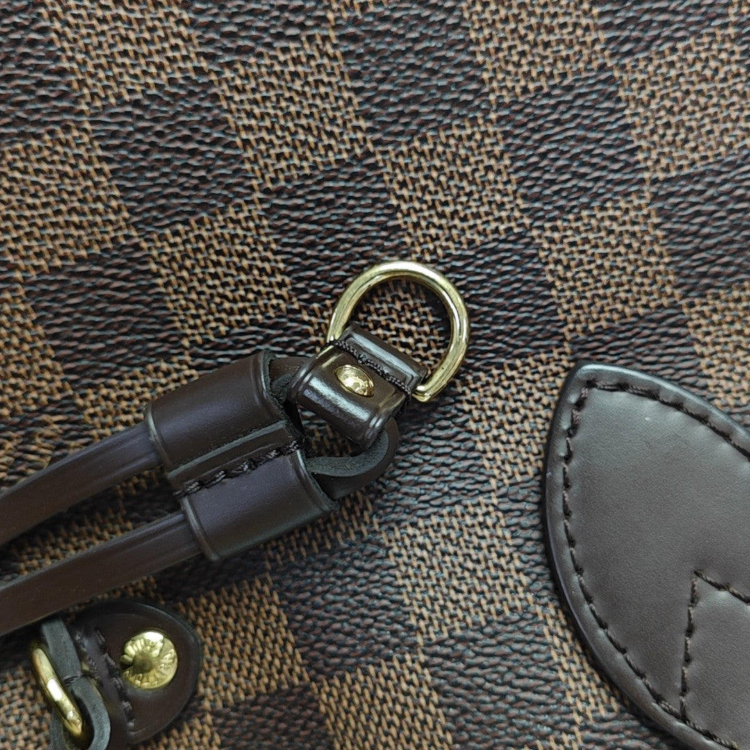 NEVERFULL MM Damier Ebene Coated Canvas Brown