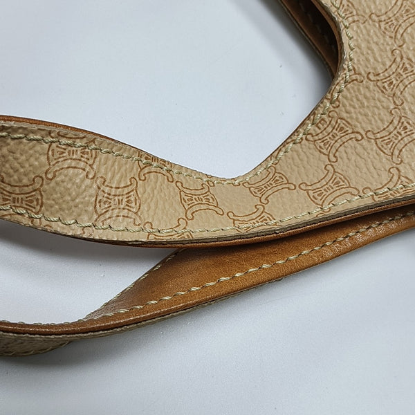 Coated Canvas Tote Bag Beige
