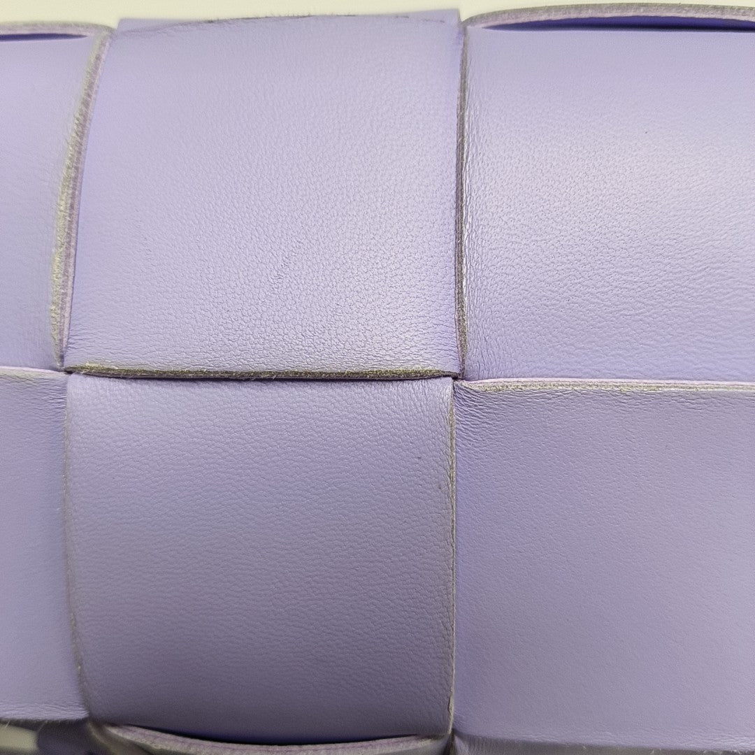 Authenticated pre-owned  Intrecciato Small Lambskin Purple - Top Handle Bag at Looply