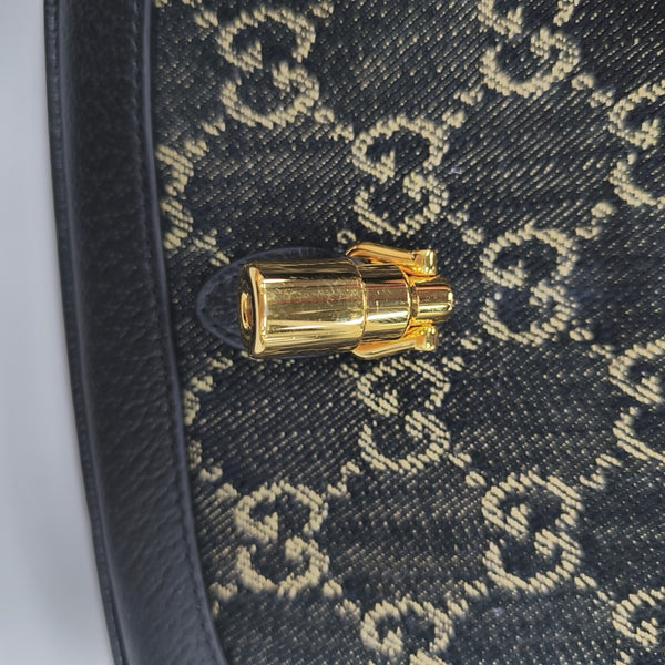 Jackie 1961 Mini Monogram Denim Black