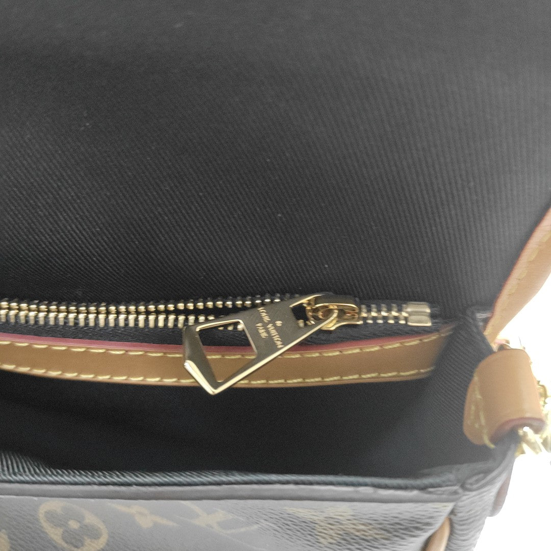 DIANE Monogram Coated Canvas Brown