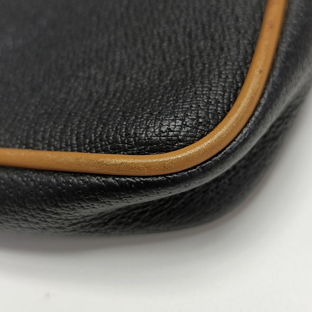 Quilted Calfskin Top Handle Bag Black
