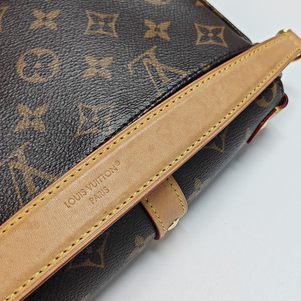 SAUMUR BB Monogram Coated Canvas Brown