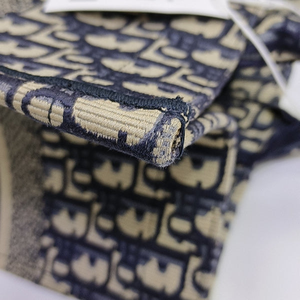 Book Tote Medium Oblique Canvas Blue
