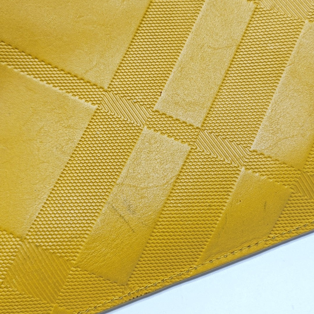 Calfskin Clutch Yellow