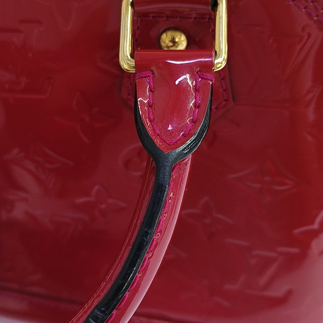 ALMA BB Monogram Patent Leather Red
