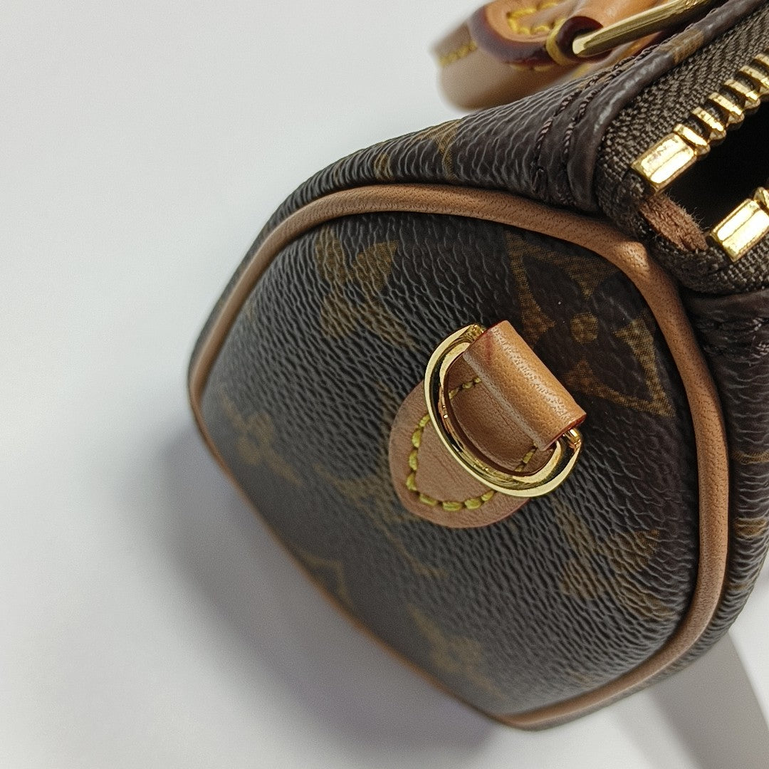 SPEEDY Nano Monogram lona revestida marrón