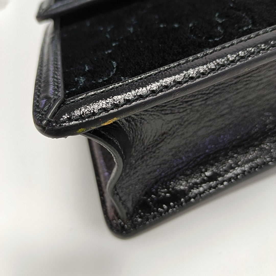 Sylvie Small Monogram Velvet Black
