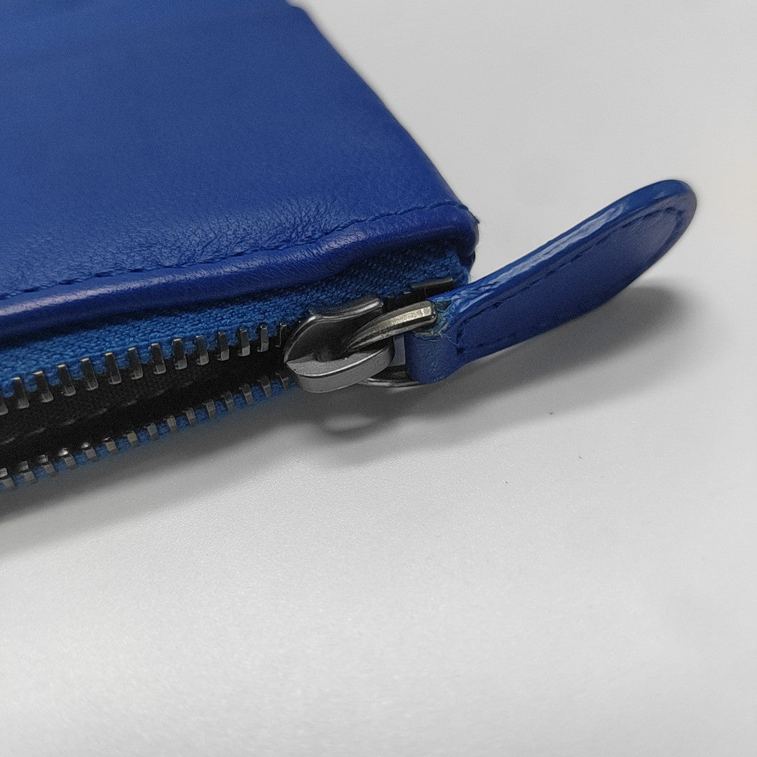 Calfskin Wallet Blue