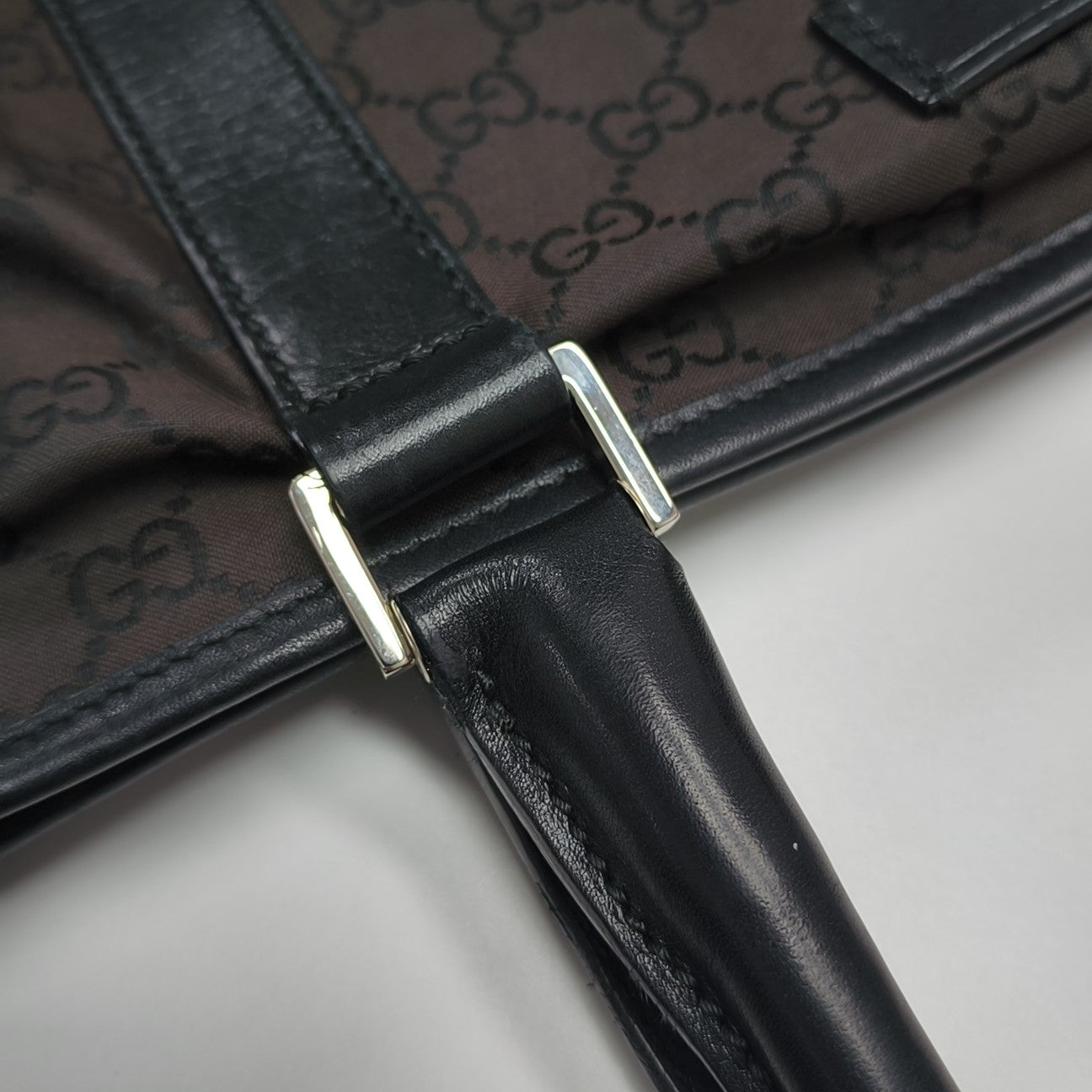 Monogram Canvas Tote Bag Brown
