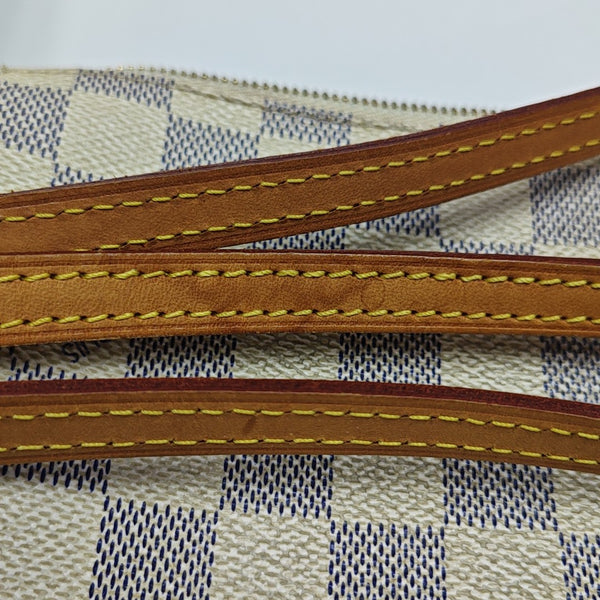 EVA Damier Azur Coated Canvas White