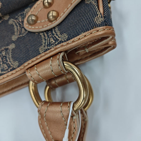 Canvas Top Handle Bag Blue
