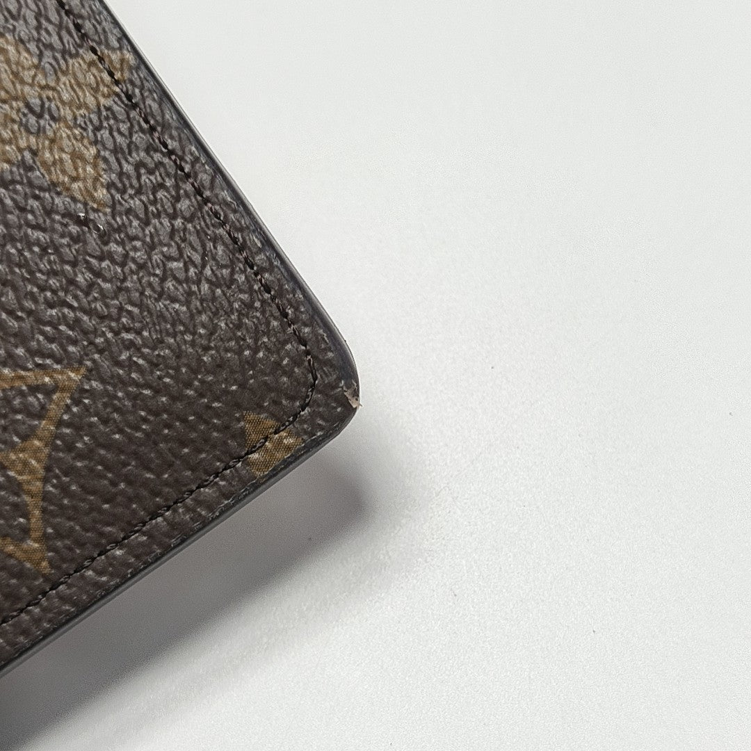 Monogram Coated Canvas Card Holder Brown