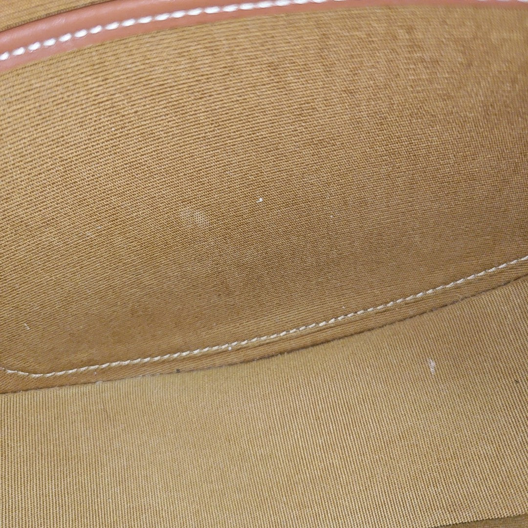 Authenticated pre-owned  AVA Coated Canvas Brown - Top Handle Bag at Looply
