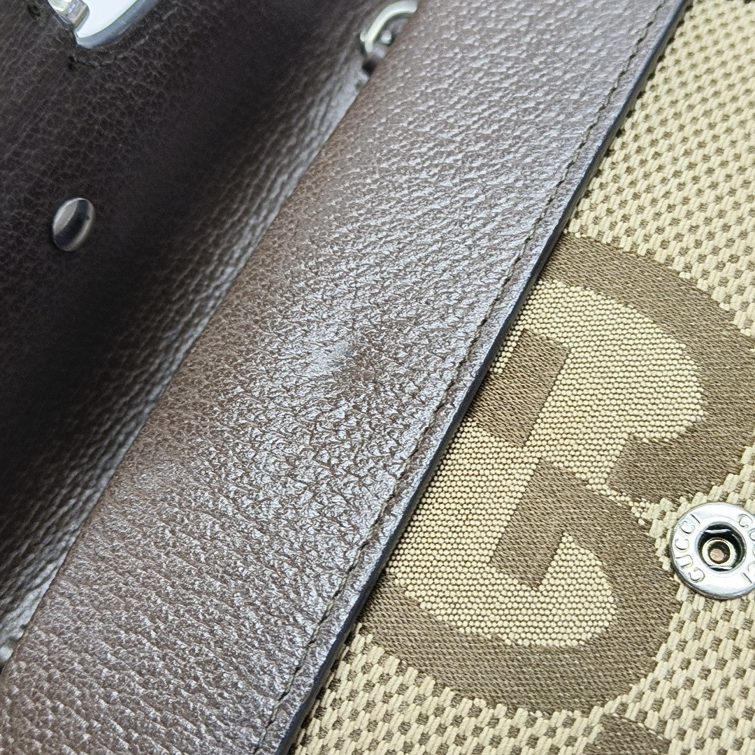 Dionysus Super Mini Monogram Canvas Beige