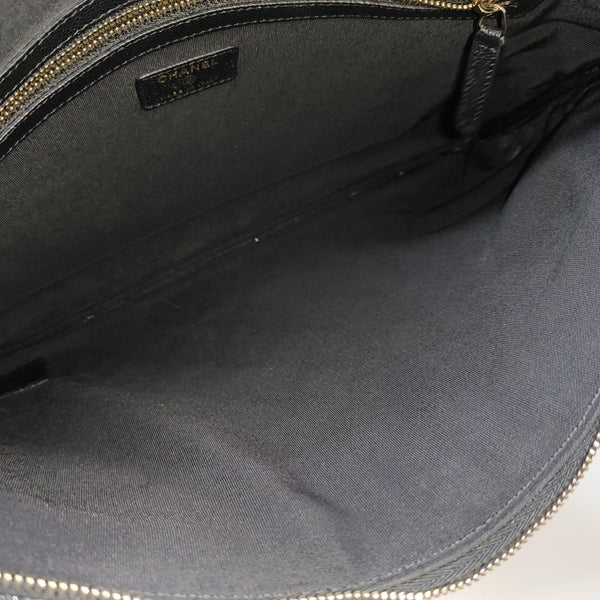 Quilted Grained Calfskin Black
