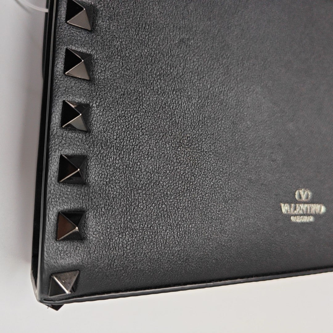 Rockstud Calfskin Black