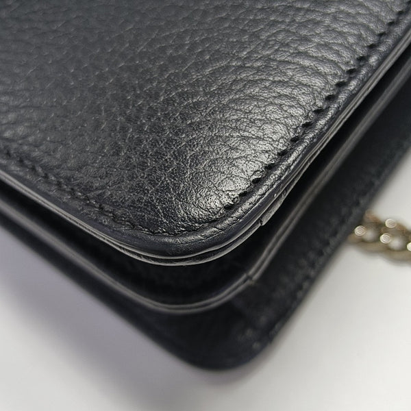 Interlocking G Small Calfskin Black