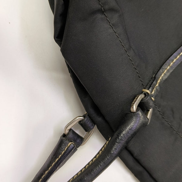 Nylon Shoulder Bag Black